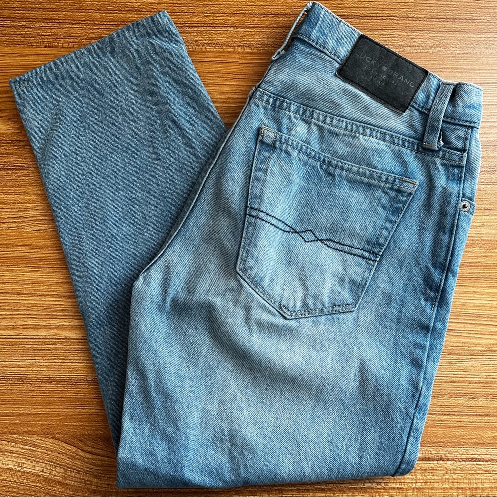 Lucky Brand High-Rise Mom Jean Drew